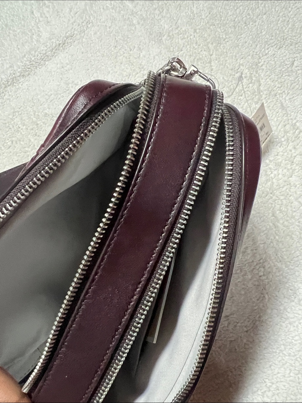 MICHAEL MICHAEL KORS Bryant Medium Burnished Leather Camera Crossbody Bag - Picture 6 of 9